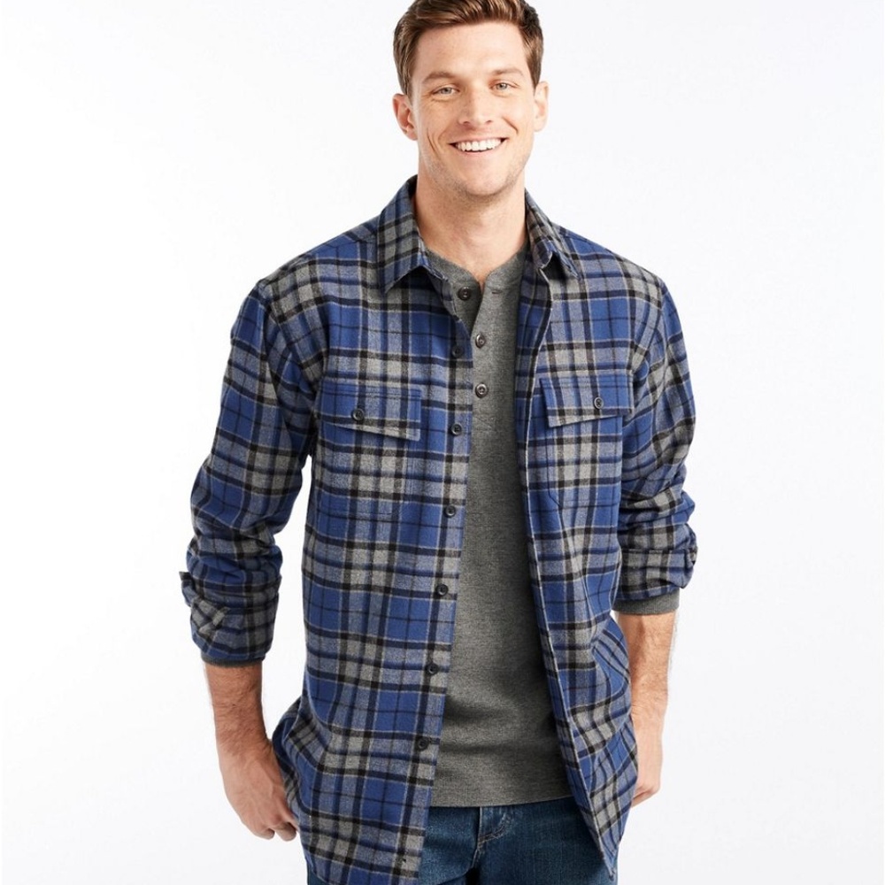 NWT L.L. bean Chamois flannel! L tall